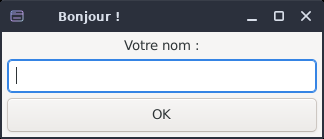 La même fenêtre gtk3sermo sous le thème Adwaita.