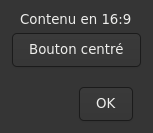Le widget <aspectframe> rendu par gtk4sermo : capture de l'exemple examples/aspectframe livré avec le projet.