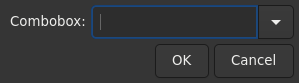 Le widget <combobox> rendu par gtk4sermo : capture de l'exemple examples/combobox livré avec le projet.