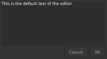 Le widget <edit> rendu par gtk4sermo : capture de l'exemple examples/edit livré avec le projet.