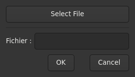 Le widget <filechooser> rendu par gtk4sermo : capture de l'exemple examples/filechooser livré avec le projet.