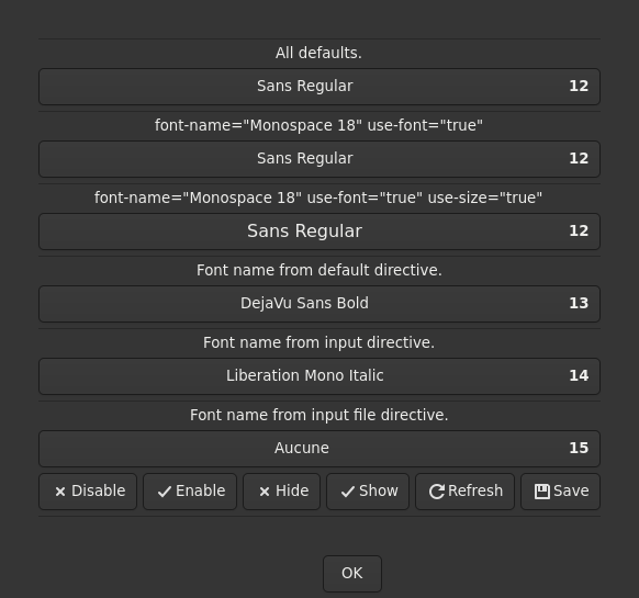 Le widget <fontbutton> rendu par gtk4sermo : capture de l'exemple examples/fontbutton livré avec le projet.
