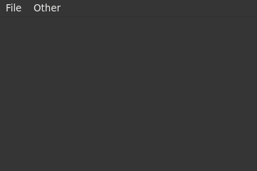 Le widget <menu> rendu par gtk4sermo : capture de l'exemple examples/menu livré avec le projet.