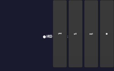Le widget <overlay> rendu par gtk4sermo : capture de l'exemple examples/overlay livré avec le projet.