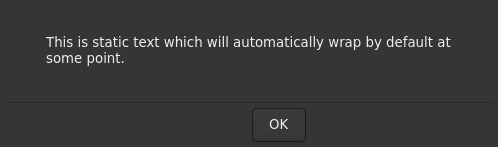 Le widget <text> rendu par gtk4sermo : capture de l'exemple examples/text livré avec le projet.