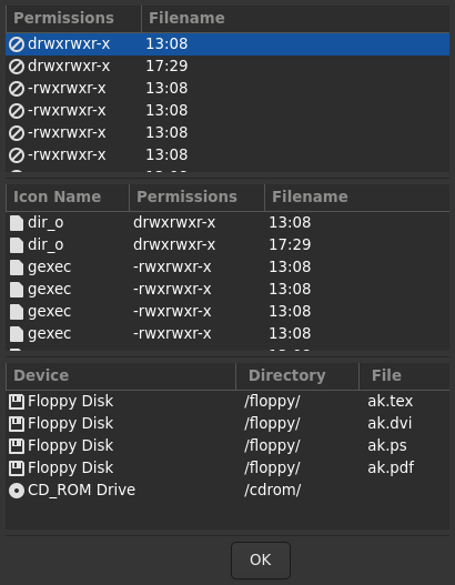 Le widget <tree> rendu par gtk4sermo : capture de l'exemple examples/tree livré avec le projet.