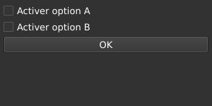 Le widget <checkbox> rendu par qt6sermo : capture de l'exemple examples/checkbox livré avec le projet.