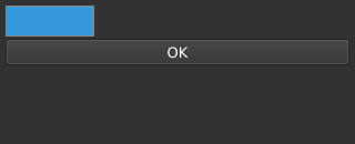 Le widget <colorbutton> rendu par qt6sermo : capture de l'exemple examples/colorbutton livré avec le projet.