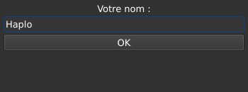 Le widget <entry> rendu par qt6sermo : capture de l'exemple examples/entry livré avec le projet.