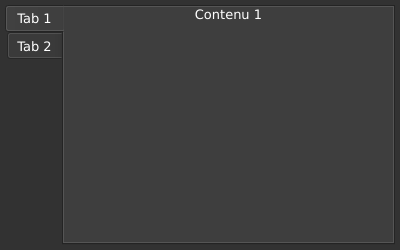 Le widget <notebook> rendu par qt6sermo : capture de l'exemple examples/notebook livré avec le projet.