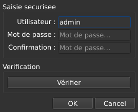 Le widget <password> rendu par qt6sermo : le même exemple examples/password que pour les autres ports, exécuté par ce port.