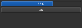 Le widget <progressbar> rendu par qt6sermo : capture de l'exemple examples/progressbar livré avec le projet.
