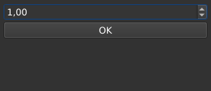 Le widget <spinbutton> rendu par qt6sermo : capture de l'exemple examples/spinbutton livré avec le projet.