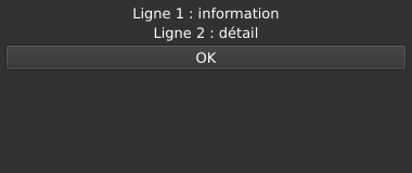 Le widget <text> rendu par qt6sermo : capture de l'exemple examples/text livré avec le projet.