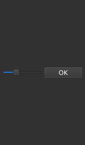 Le widget <vscale> rendu par qt6sermo : capture de l'exemple examples/vscale livré avec le projet.