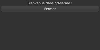 Le widget <window> rendu par qt6sermo : capture de l'exemple examples/window livré avec le projet.